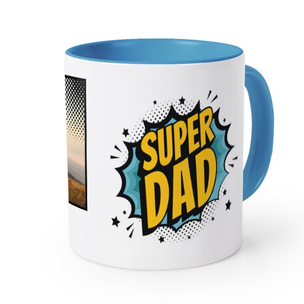 Mugg med färg blå