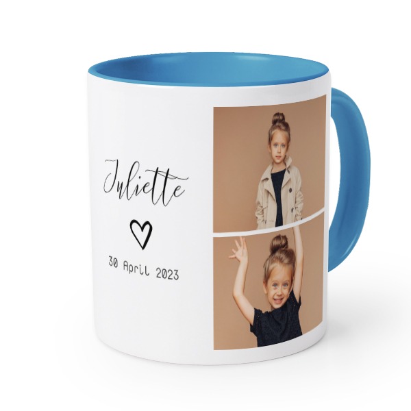 Mugg med färg blå Mugg med färg blå