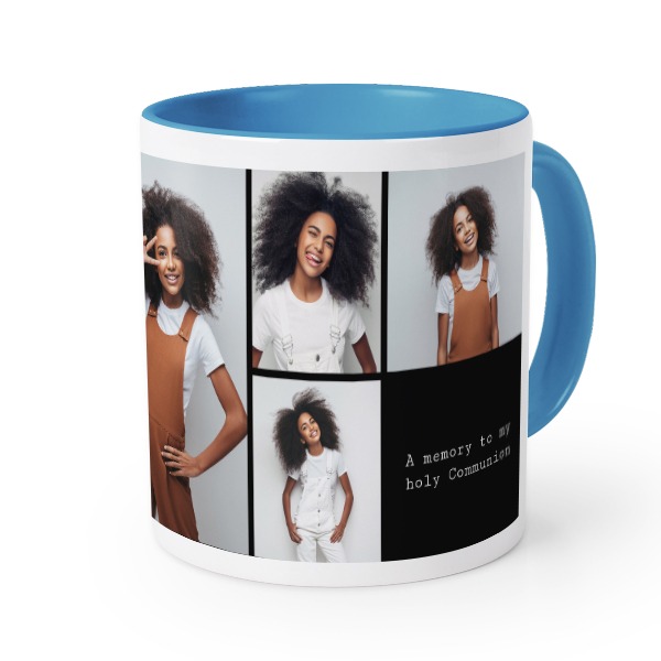 Farbige Tasse blau