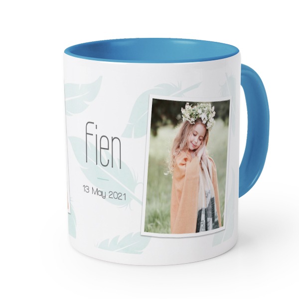 Gekleurde mok blauw