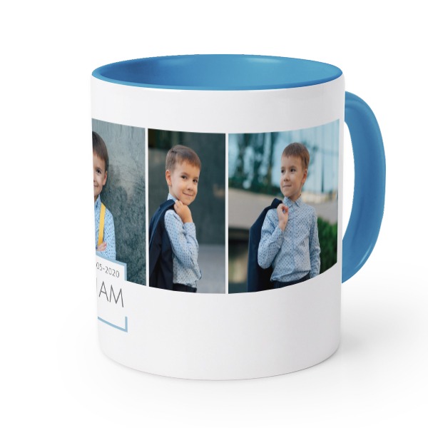 Gekleurde mok blauw Gekleurde mok blauw