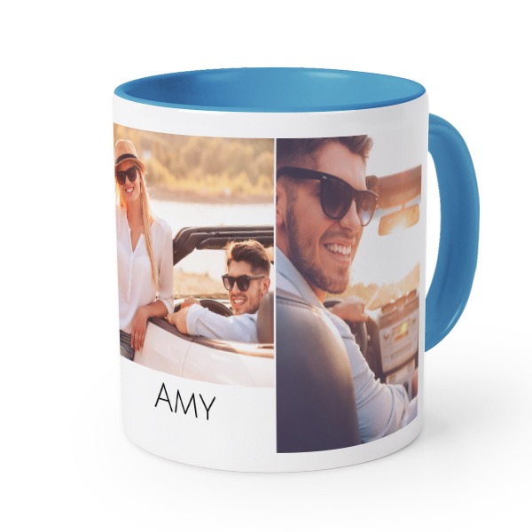 Farbige Tasse blau