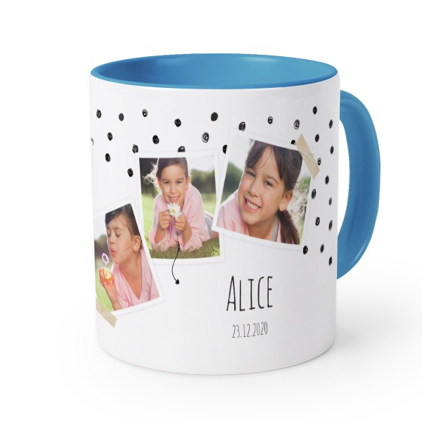 Farbige Tasse blau Farbige Tasse blau
