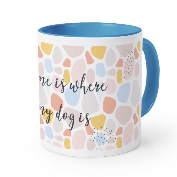 Gekleurde Mok blauw