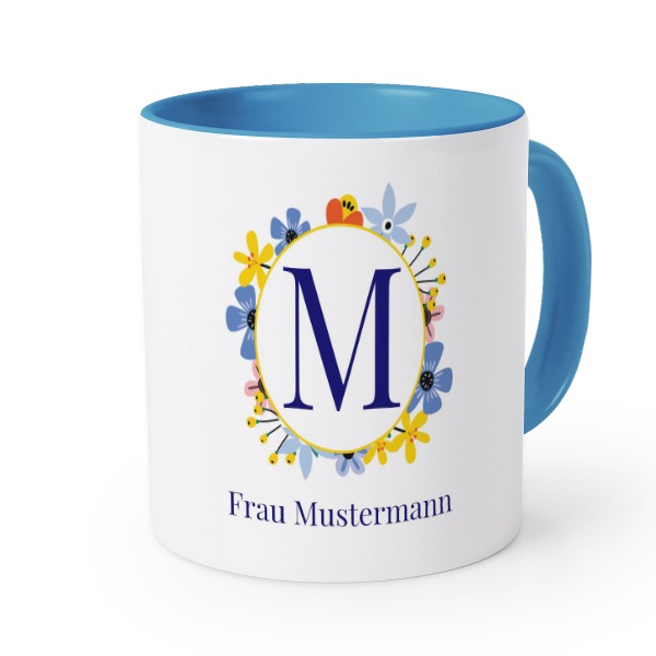 Farbige Tasse blau Farbige Tasse blau