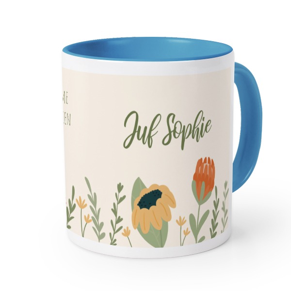 Gekleurde mok blauw
