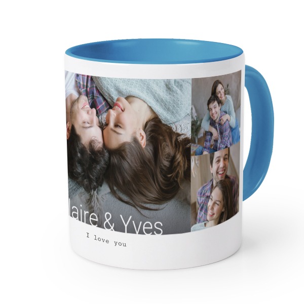 Gekleurde mok blauw
