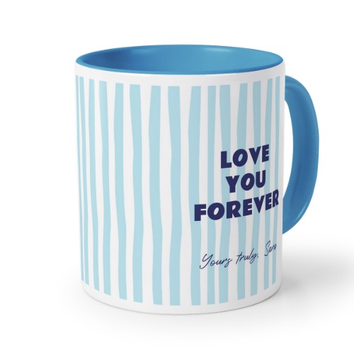 Mugg med fÀrg blÄ Mugg med fÀrg blÄ