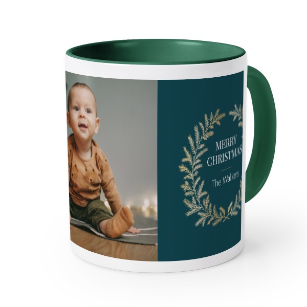 Farbige Tasse dunkelgrün