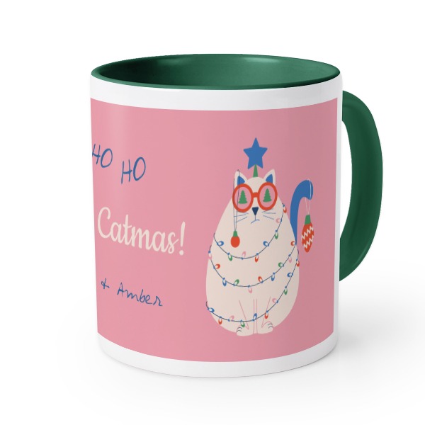 Farbige Tasse dunkelgrün