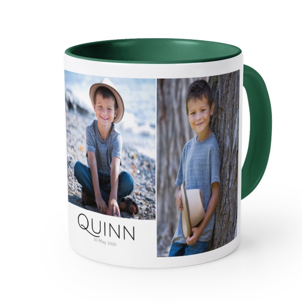 Farbige Tasse dunkelgrün