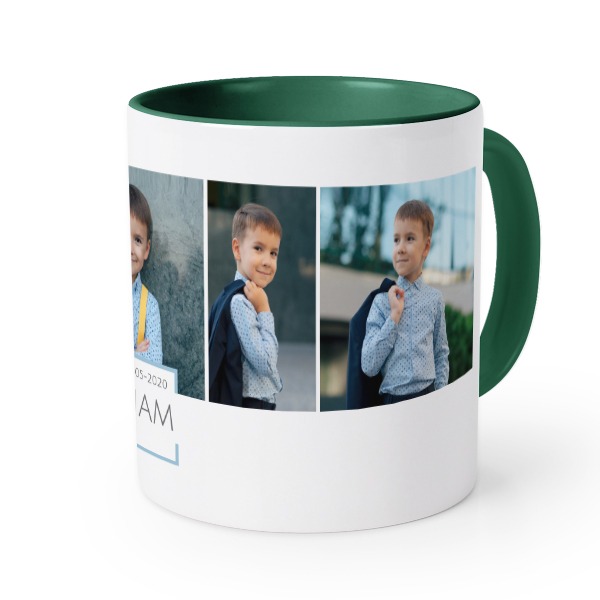 Farbige Tasse dunkelgrün