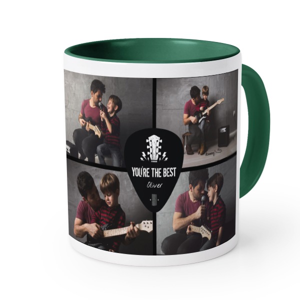 Farbige Tasse dunkelgrün