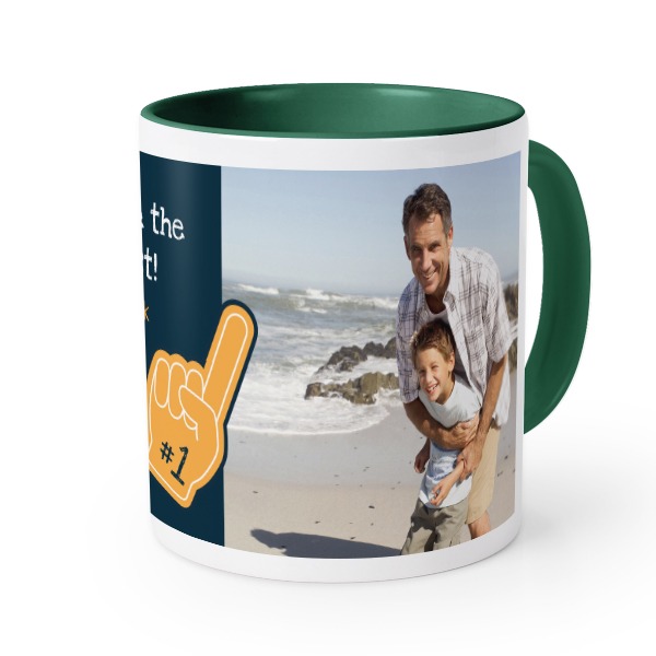 Farbige Tasse dunkelgrün