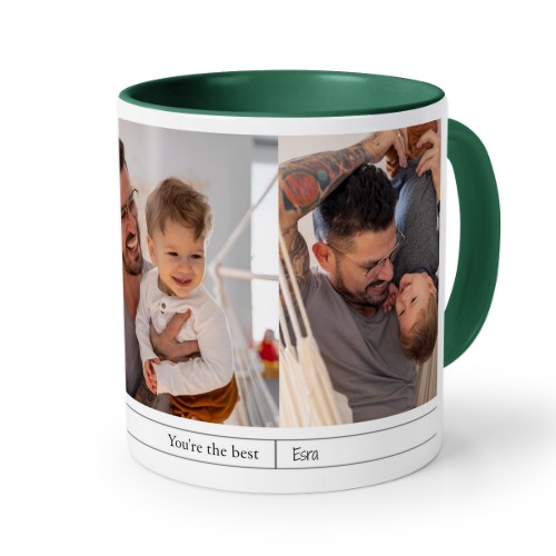 Farbige Tasse dunkelgrün