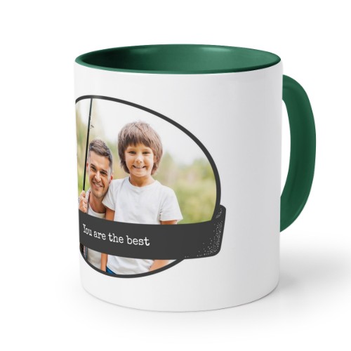Farbige Tasse dunkelgrün