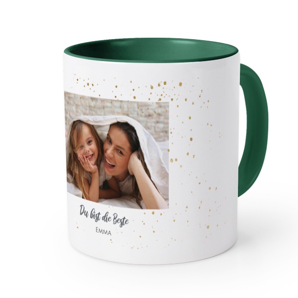 Farbige Tasse dunkelgrün Farbige Tasse dunkelgrün
