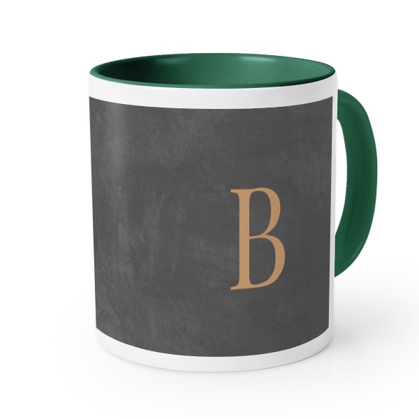Farbige Tasse dunkelgrün