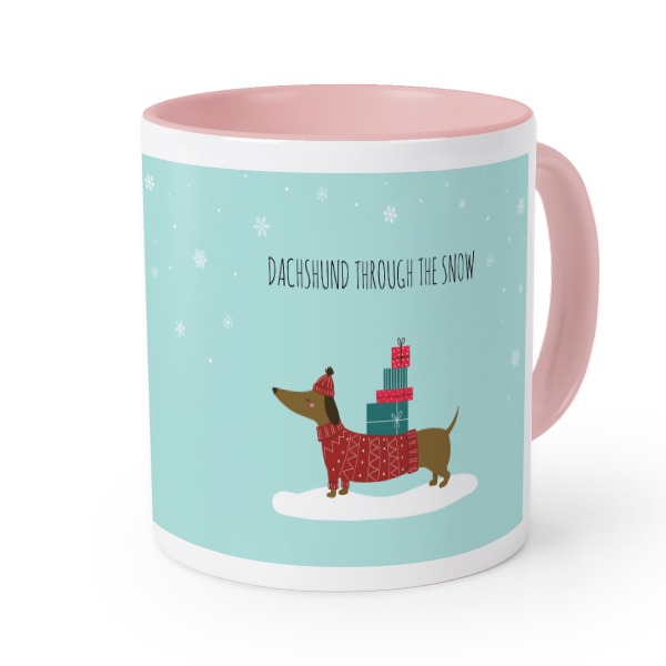 Farbige Tasse Rosa