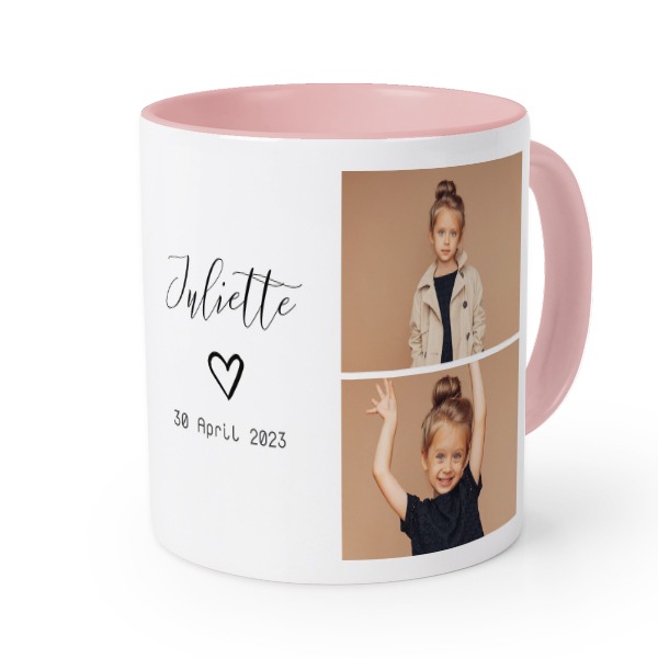 Farbige Tasse Rosa