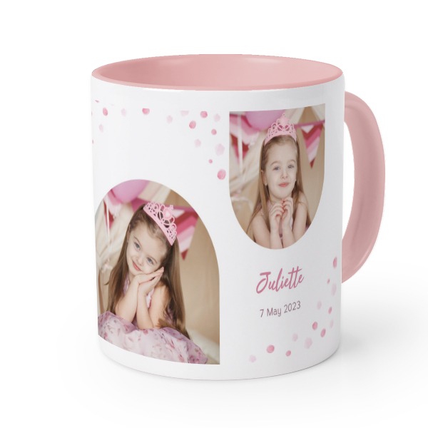 Farbige Tasse Rosa