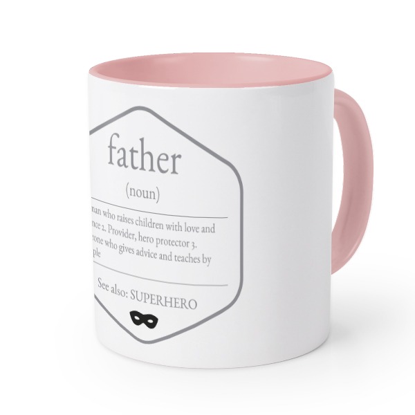 Mugg med färg Rosa