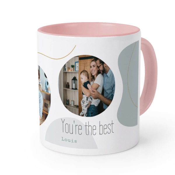 Farbige Tasse Rosa