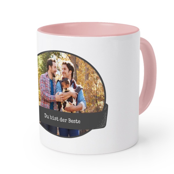 Farbige Tasse Rosa