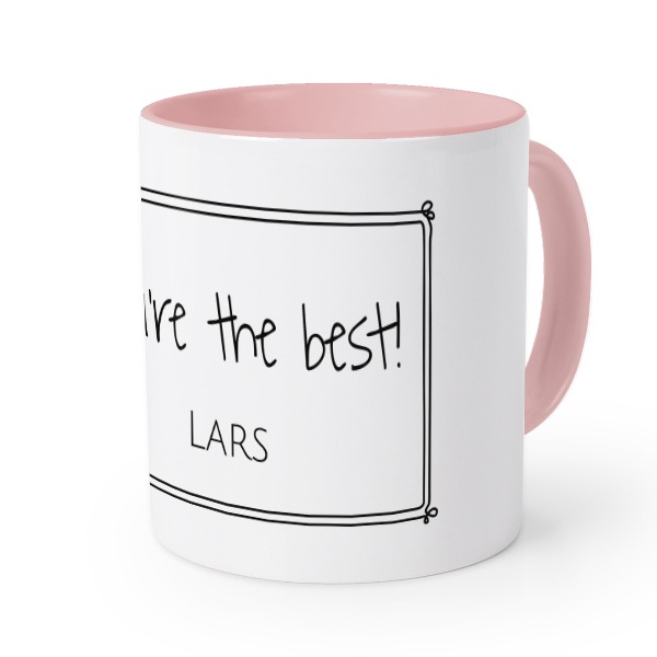 Farbige Tasse Rosa