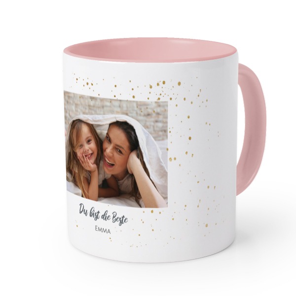 Farbige Tasse Rosa Farbige Tasse Rosa