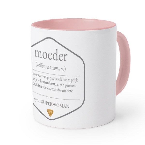 Gekleurde Mok Roze Gekleurde Mok Roze