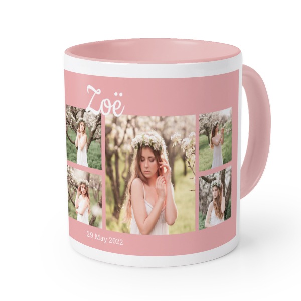 Gekleurde Mok Roze Gekleurde Mok Roze