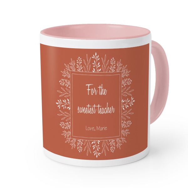Mugg med färg Rosa