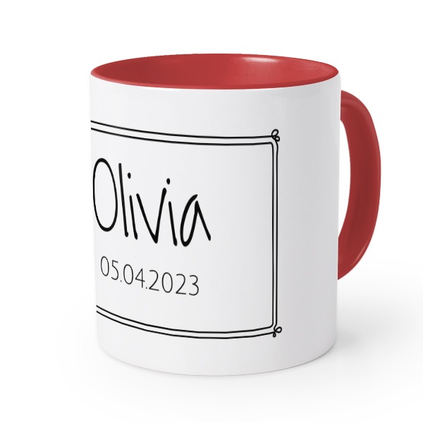 Colored Mug Red Colored Mug Red
