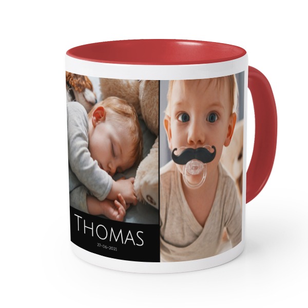 Farbige Tasse rot