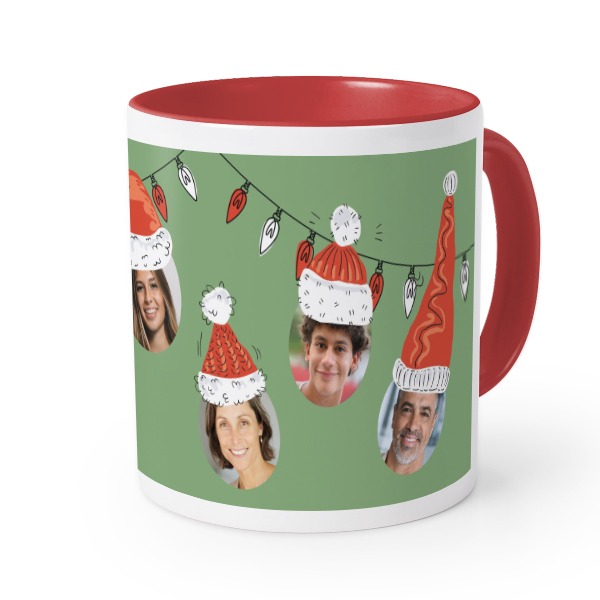 Mugg med färg röd