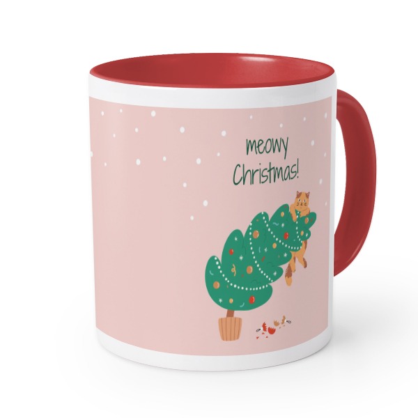 Farbige Tasse rot