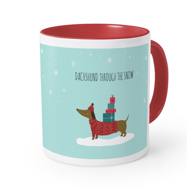 Farbige Tasse rot