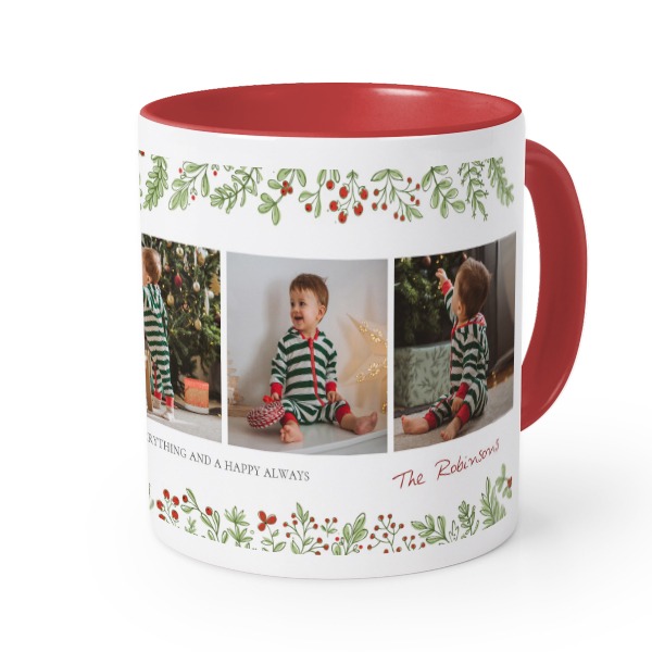 Farbige Tasse rot
