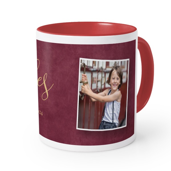 Farbige Tasse rot