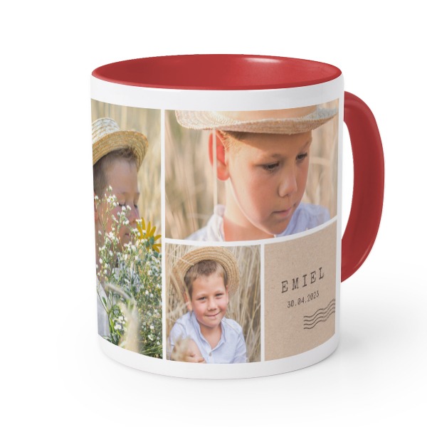 Farbige Tasse rot