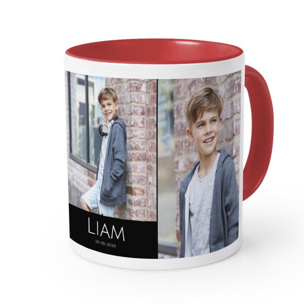 Gekleurde mok rood