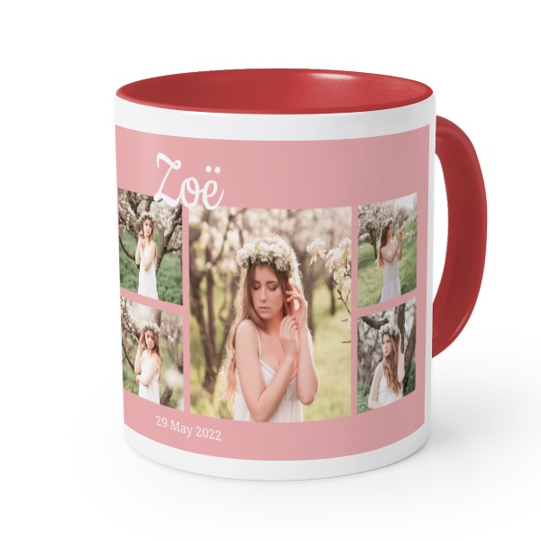 Gekleurde mok rood