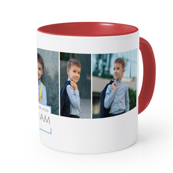 Mugg med färg röd