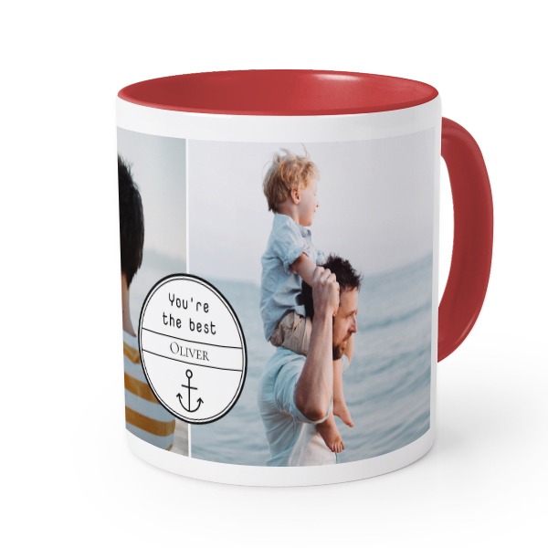 Farbige Tasse rot