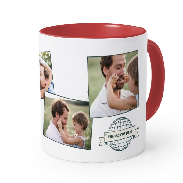Farbige Tasse rot