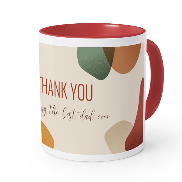 Farbige Tasse rot