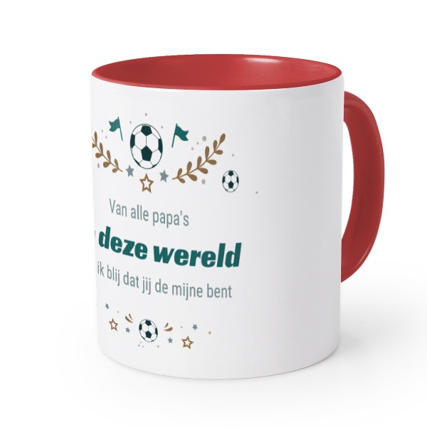 Gekleurde mok rood