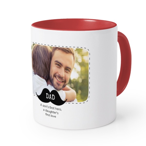 Mugg med färg röd