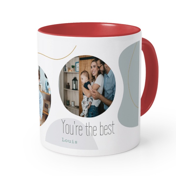 Farbige Tasse rot